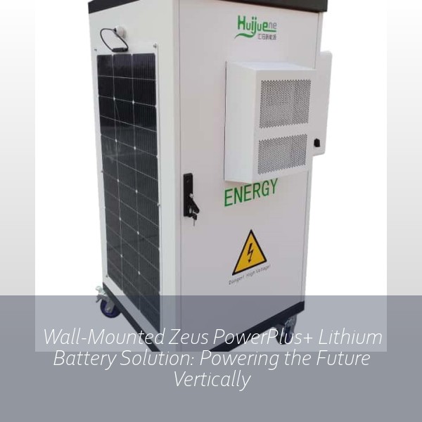 Wall-Mounted Zeus PowerPlus+ Lithium Battery Solution: Powering the Future Vertically